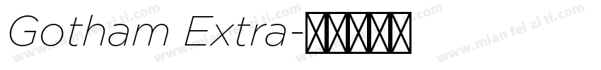 Gotham Extra字体转换
